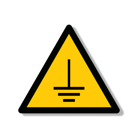 Warning Sign Caution Ground P48