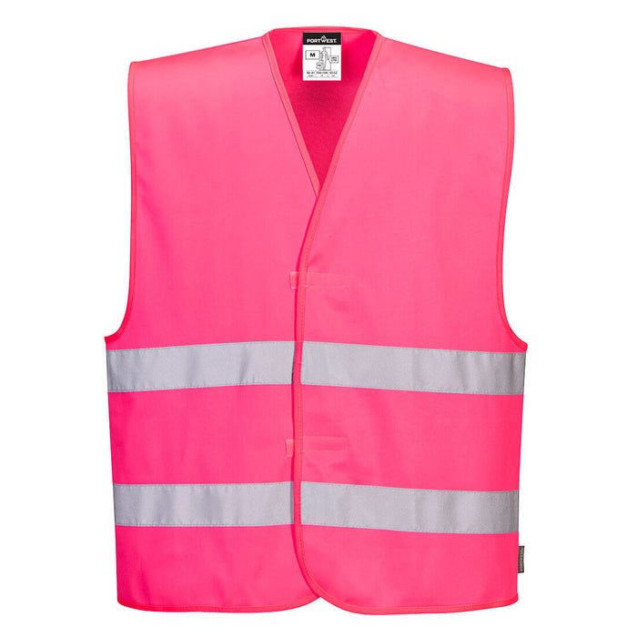 Portwest F474 Fluorescent reflective vest in various colors 