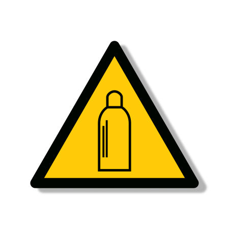 Warning Sign Caution Gas Cylinders P36