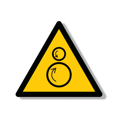 Danger Moving Parts Warning Sign P37