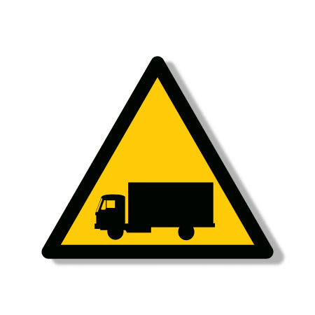 Πινακίδα Προειδοποίησης Προσοχή Διέλευση Φορτηγών οχημάτων Ρ39
