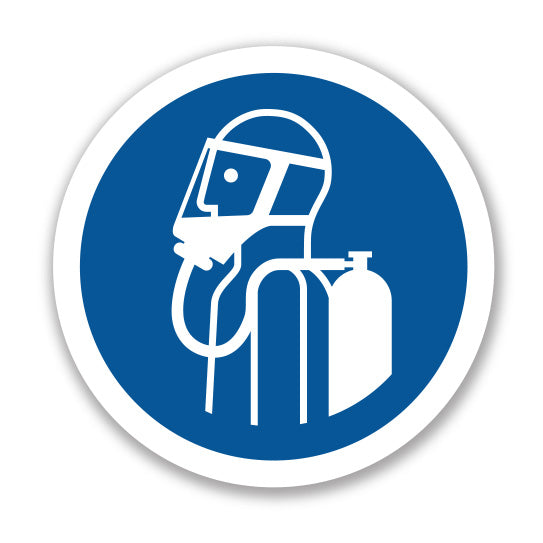 Σήμανση Υποχρέωσης Υποχρεωτική Χρήση Αναπνευστικής Συσκευής Υ42