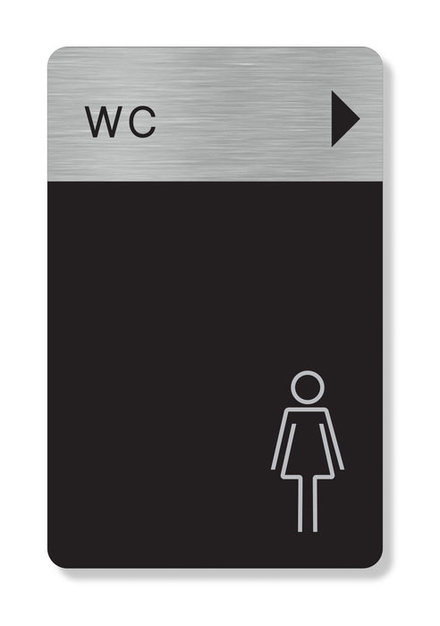 Πινακίδα Ξενοδοχείου WC Γυναικών Δεξιά HTA72