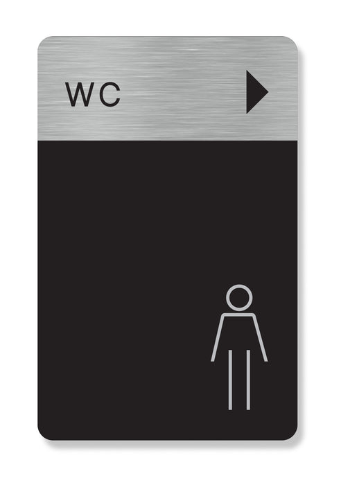 Πινακίδα Ξενοδοχείου WC Ανδρών Δεξιά HTA75