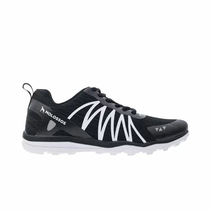 Molossos Lizart αθλητικό παπούτσι μαύρο με λευκές λεπτομέρειες