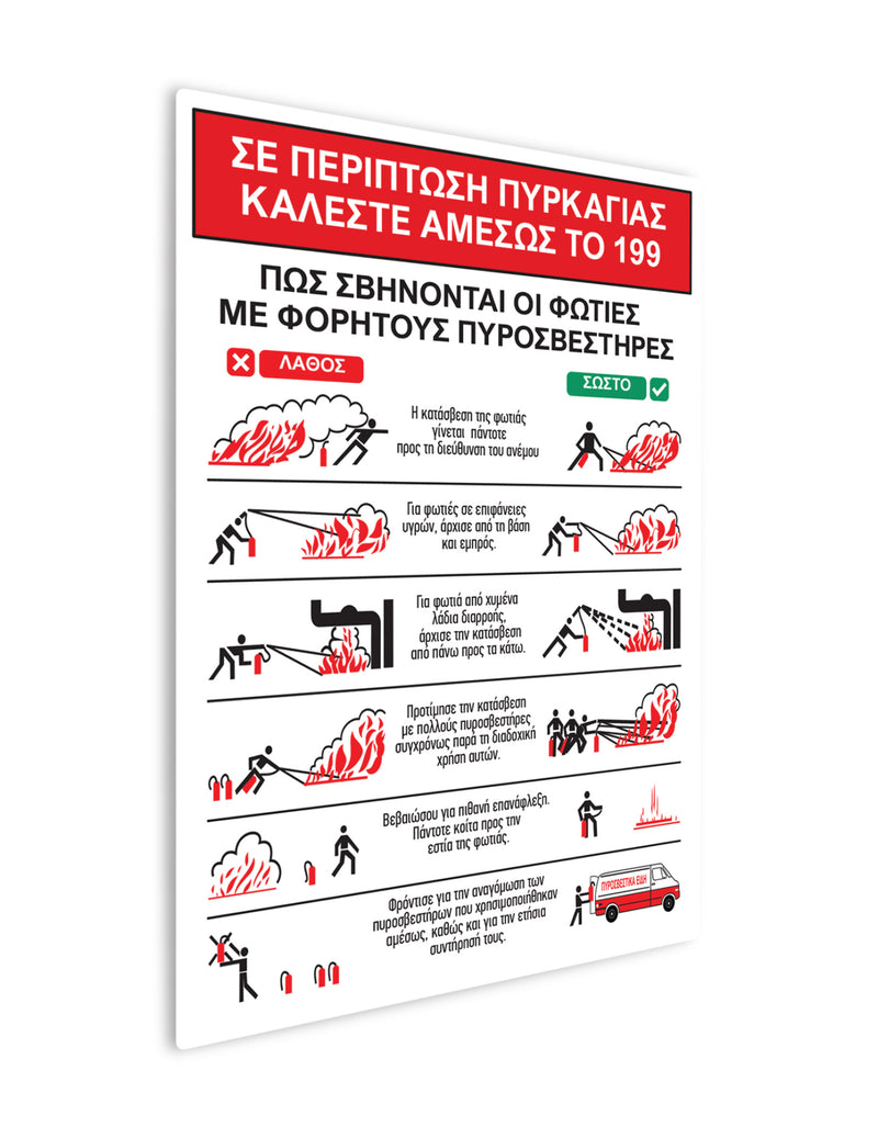 Employee Safety Sign In Case of Fire POS11 