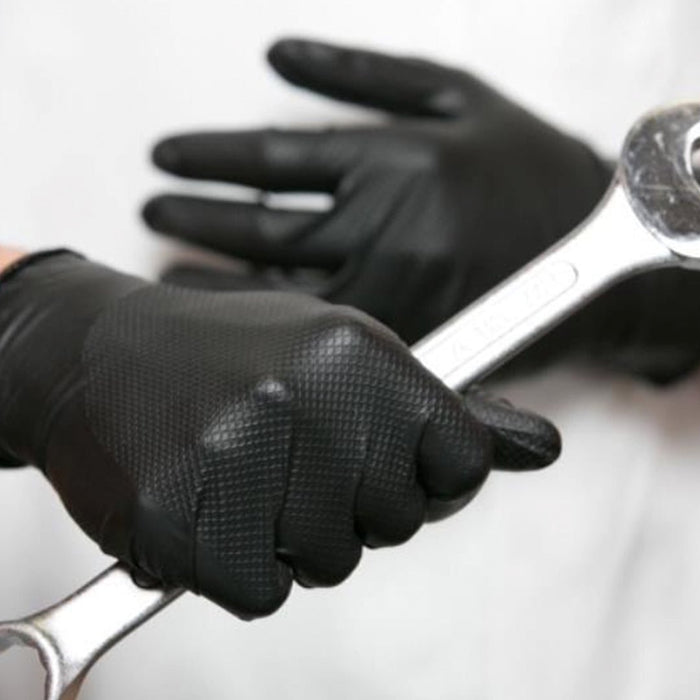 Γάντια Νιτριλίου μιας χρήσης μαύρα. Gripster Skins.