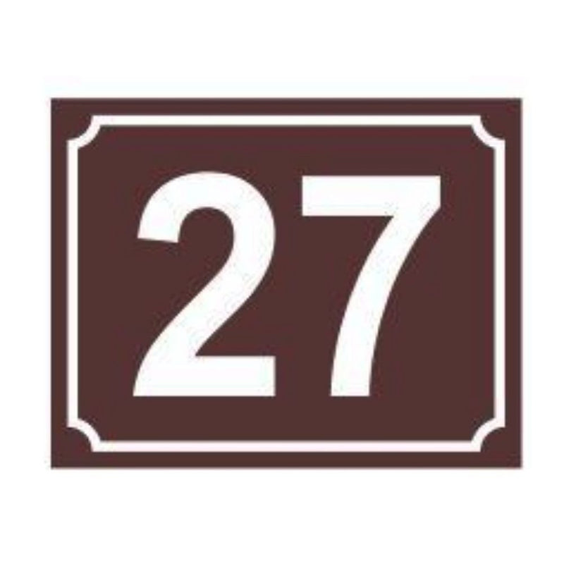 K15 Street number plate, Aluminum 140X110mm 