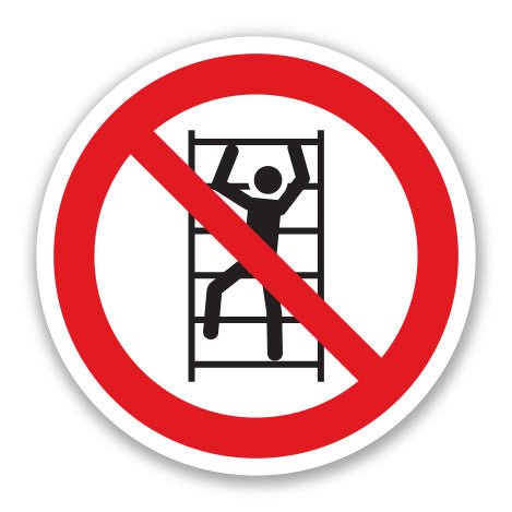 Πινακίδα Απαγόρευσης Απαγορεύεται η Ανάβαση στα Ράφια A27 - Horosimansi