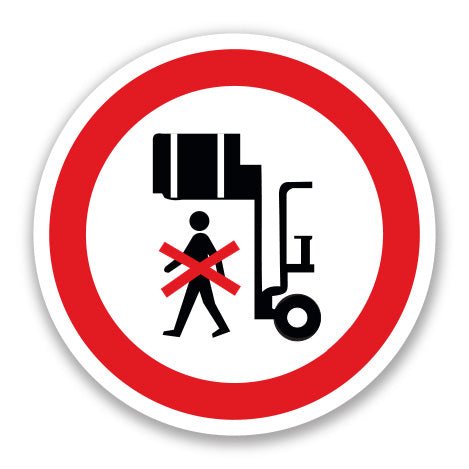 Πινακίδα Απαγόρευσης Απαγορεύεται η Διέλευση Κάτω από Ανυψωμένα Φορτία A21 - Horosimansi