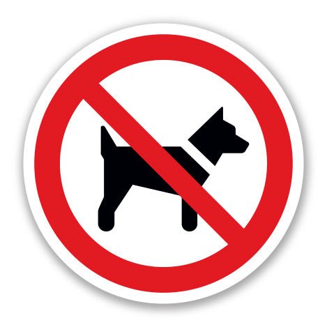 Πινακίδα Απαγόρευσης Απαγορεύεται η Είσοδος σε Σκύλους A12 - Horosimansi