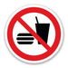Πινακίδα Απαγόρευσης Απαγορεύεται η Κατανάλωση Τροφίμων A16 - Horosimansi
