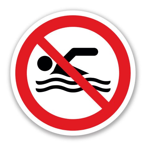 Πινακίδα Απαγόρευσης Απαγορεύεται η Κολύμβηση A48 - Horosimansi
