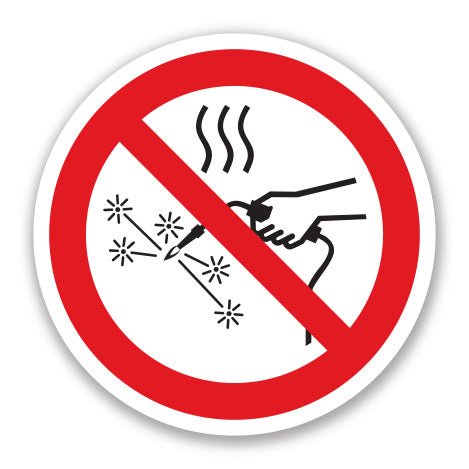 Πινακίδα Απαγόρευσης Απαγορεύεται η Συγκόλληση και Εργασίες με Φλόγα A26 - Horosimansi