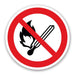 Πινακίδα Απαγόρευσης Απαγορεύεται η Χρήση Γυμνής φλόγας A02 - Horosimansi