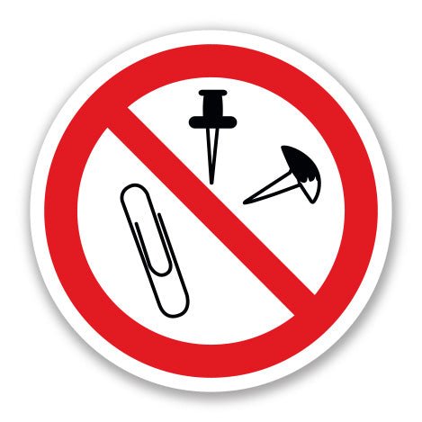 Πινακίδα Απαγόρευσης Aπαγορεύονται Μικροαντικείμενα στο Χώρο A34 - Horosimansi