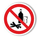 Πινακίδα Απαγόρευσης Απαγορεύονται στο Χώρο Ξύλινα και Γυάλινα αντικείμενα A35 - Horosimansi