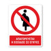Πινακίδα Απαγόρευσης με Τίτλο Απαγορεύεται η Είσοδος σε Εγκύους A44 - Horosimansi