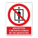 Πινακίδα Απαγόρευσης με Τίτλο - Απαγορεύεται η Μεταφορά με τον Ανελκυστήρα A11 - Horosimansi