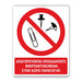 Πινακίδα Απαγόρευσης με Τίτλο - Aπαγορεύονται Μικροαντικείμενα στο Χώρο A34 - Horosimansi