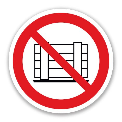 Πινακίδα Απαγόρευσης Μην Εμποδίζετε με Αντικείμενα A19 - Horosimansi