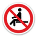 Πινακίδα Απαγόρευσης Μην κάθεστε Εδώ A47 - Horosimansi