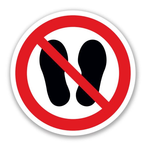 Πινακίδα Απαγόρευσης Μην Περπατάτε στην Περιοχή A30 - Horosimansi