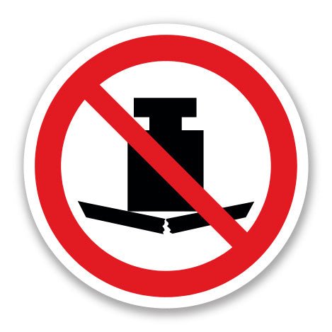Πινακίδα Απαγόρευσης Μην Τοποθετείτε Βαριά αντικείμενα A46 - Horosimansi