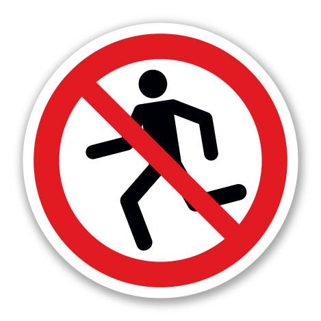 Πινακίδα Απαγόρευσης Μην Τρέχετε A45 - Horosimansi