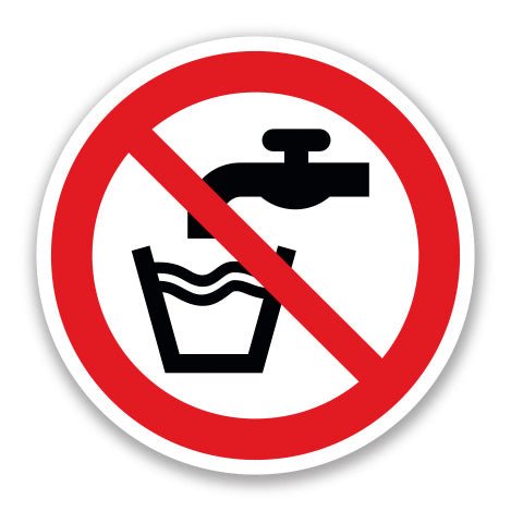 Πινακίδα Απαγόρευσης Το Νερό Δεν Είναι Πόσιμο A05 - Horosimansi