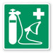 Πινακίδα Διάσωσης Αναπνευστικό ιατρικό Οξυγόνο Ε42 - Horosimansi
