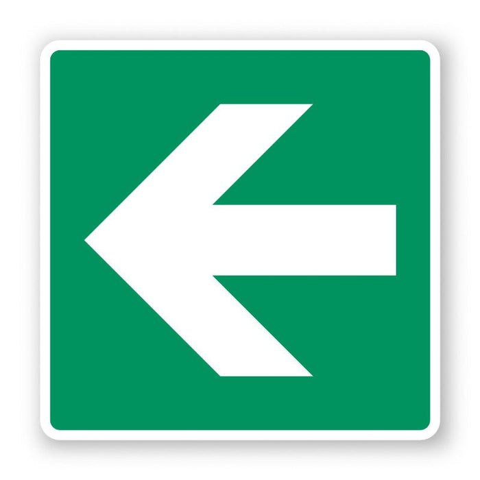 Πινακίδα Διάσωσης Κατεύθυνση Έκτακτης Ανάγκης Αριστερά Ε25 - Horosimansi