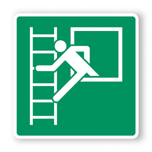 Πινακίδα Διάσωσης Παράθυρο Έκτακτης Ανάγκης με Σκάλα Ε35 - Horosimansi