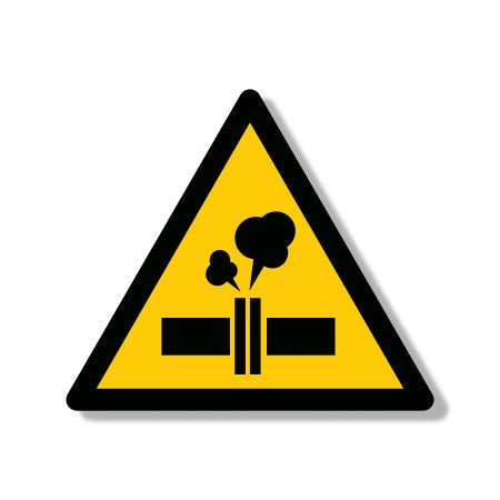 Πινακίδα Προειδοποίησης Δίκτυο Ατμού Υπό Πίεση Ρ49 - Horosimansi