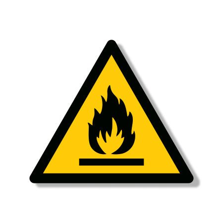 Πινακίδα Προειδοποίησης Εύφλεκτες Ύλες Ρ01 - Horosimansi