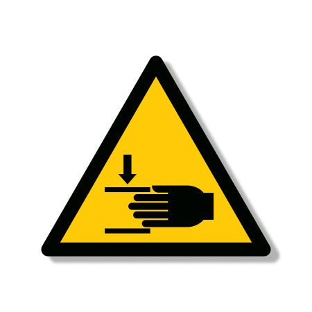 Πινακίδα Προειδοποίησης Κίνδυνος Σύνθλιψης Άκρων Ρ22 - Horosimansi