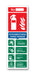 Πινακίδα Πυρόσβεσης με Τίτλο Πυροσβεστήρας Ξηράς Κόνεως F28 - Horosimansi