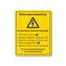 Πινακίδα Ρεύματος - Κανονισμοί Ασφαλείας V28 - Horosimansi