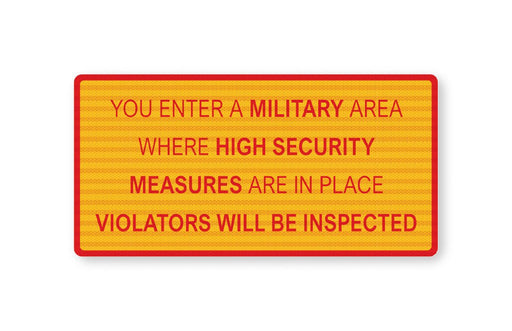 Πινακίδα Σήμανσης Στρατιωτικών Εγκαταστάσεων ML06 - Horosimansi