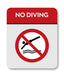 Πινακίδα Ξενοδοχείου No Diving HTA110 - Horosimansi