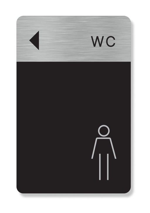 Πινακίδα Ξενοδοχείου WC Ανδρών Αριστερά HTA77 - Horosimansi