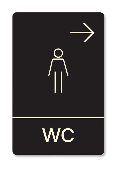 Πινακίδα Ξενοδοχείου WC Ανδρών Δεξιά HTA28 - Horosimansi