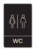 Πινακίδα Ξενοδοχείου WC Ανδρών Γυναικών HTA31 - Horosimansi