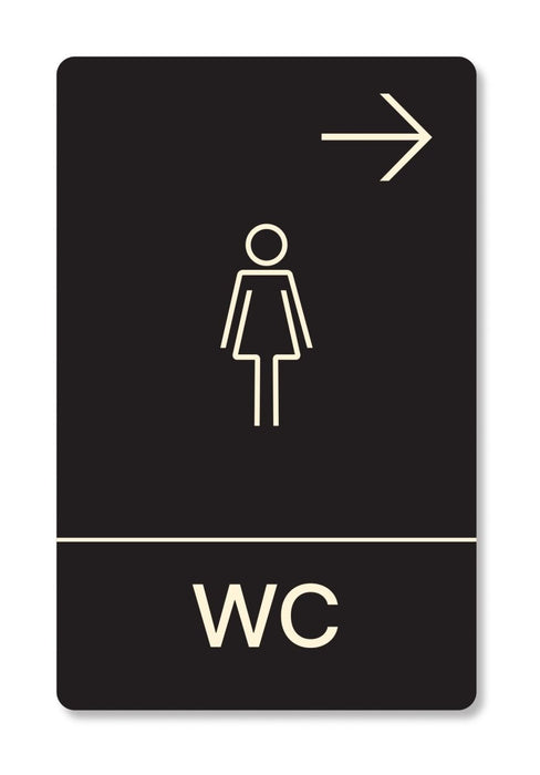 Πινακίδα Ξενοδοχείου WC Γυναικών Δεξιά HTA25 - Horosimansi