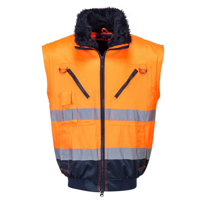 Portwest PJ50 3-in-1 Reflective/Fluorescent Light Waterproof Jacket 