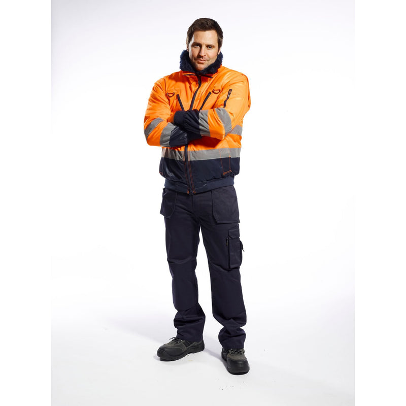 Portwest PJ50 3-in-1 Reflective/Fluorescent Light Waterproof Jacket 