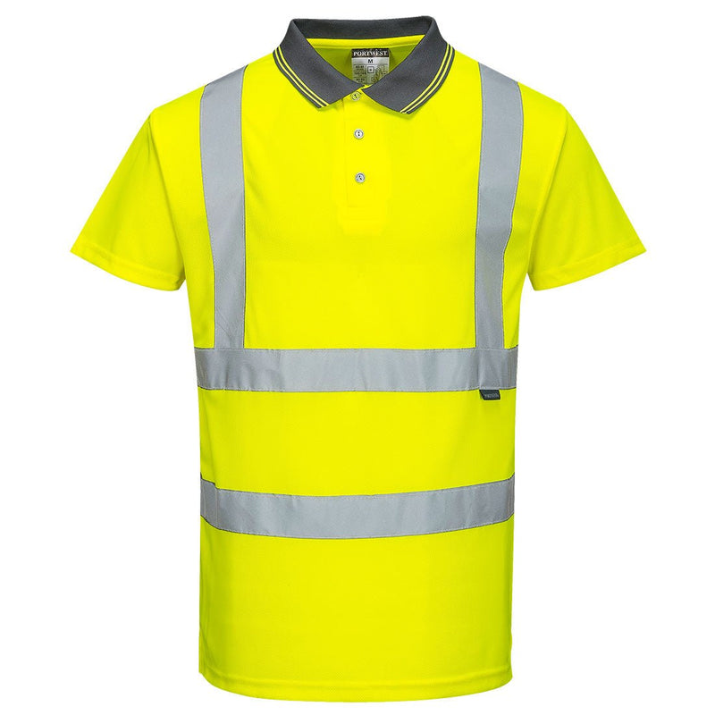 Portwest RT22 Μπλούζα εργασίας Polo ανακλαστική φωσφοριζέ - Horosimansi