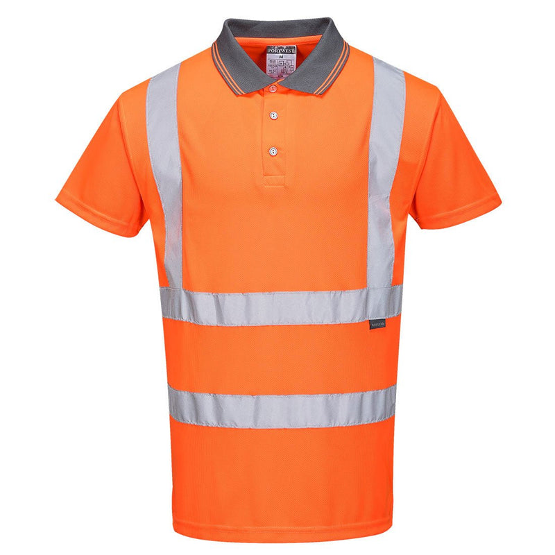 Portwest RT22 Μπλούζα εργασίας Polo ανακλαστική φωσφοριζέ - Horosimansi